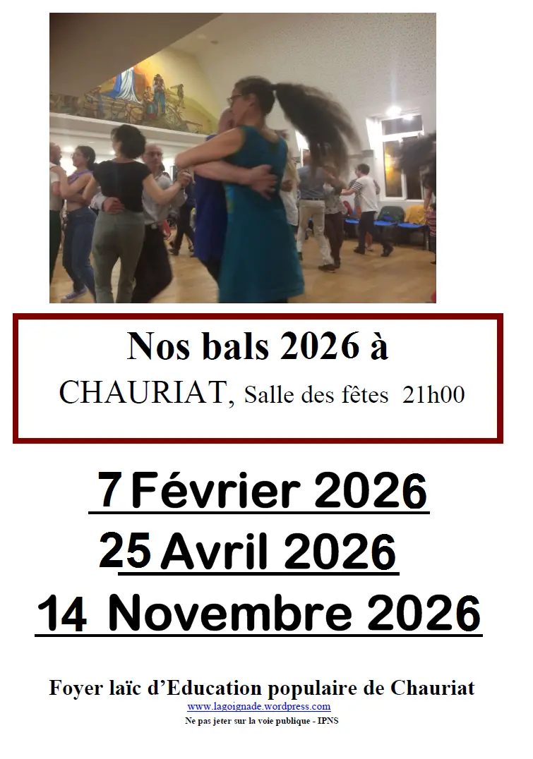 Affiche bal danses traditionnelles