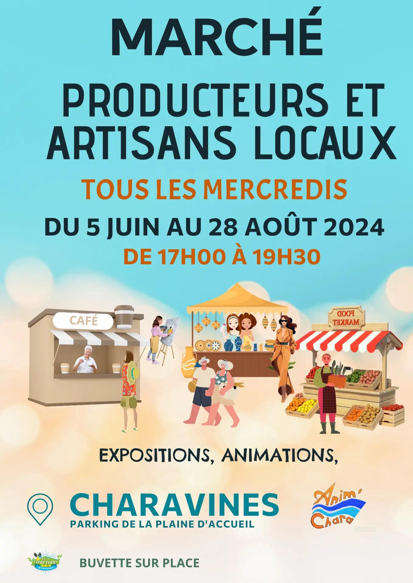 Affiche du marché estival