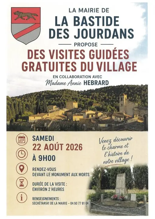 Visite guidée de la Bastide des Jourdans._La Bastide-des-Jourdans