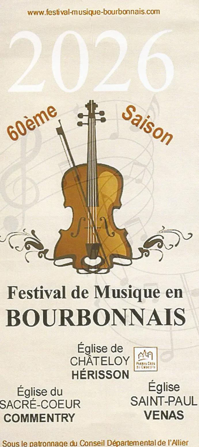 Affiche 60ème Festival de Musique en Bourbonnais