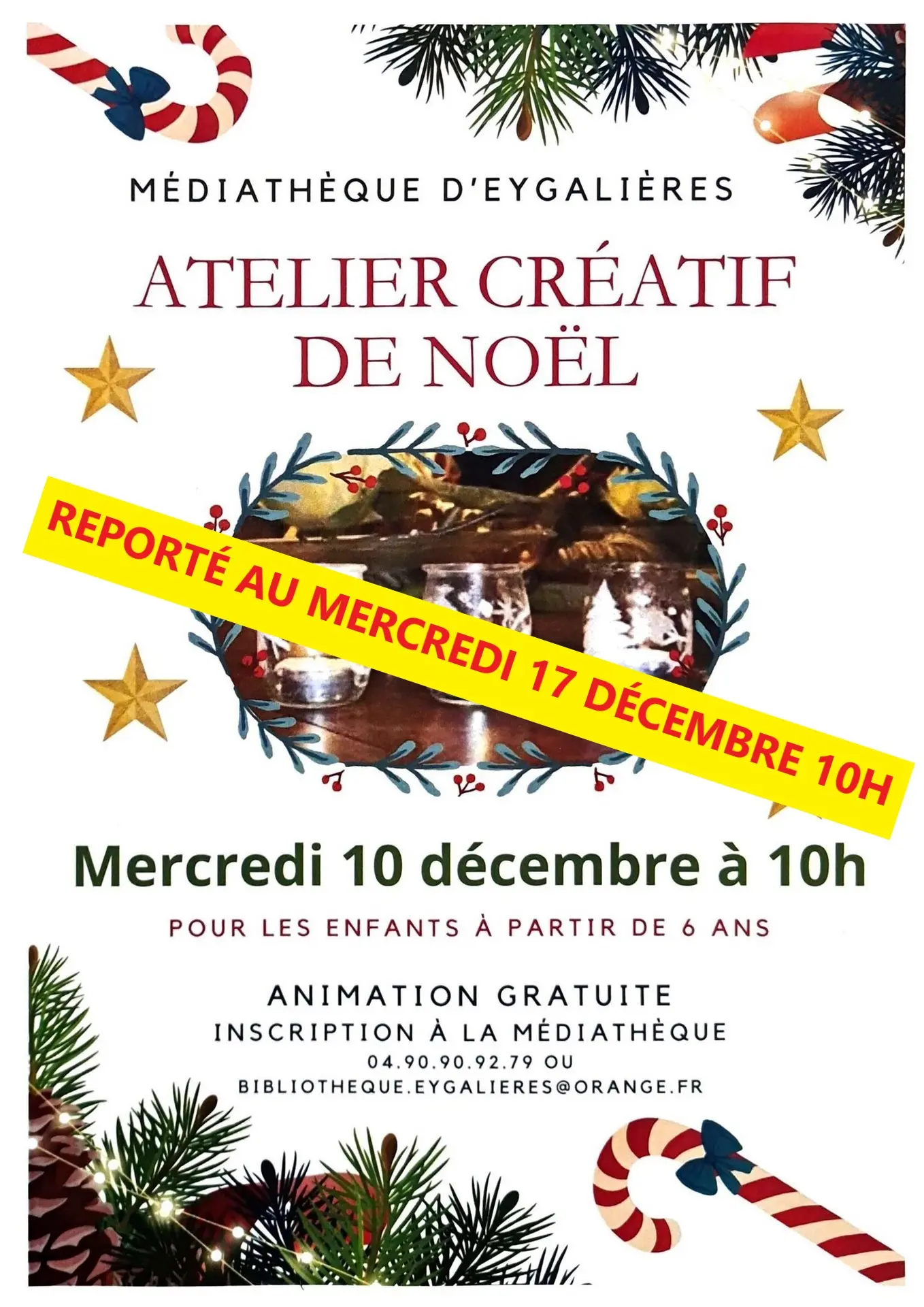 [REPORTÉ] Atelier créatif de Noël à la Médiathèque d'Eygalières_Eygalières