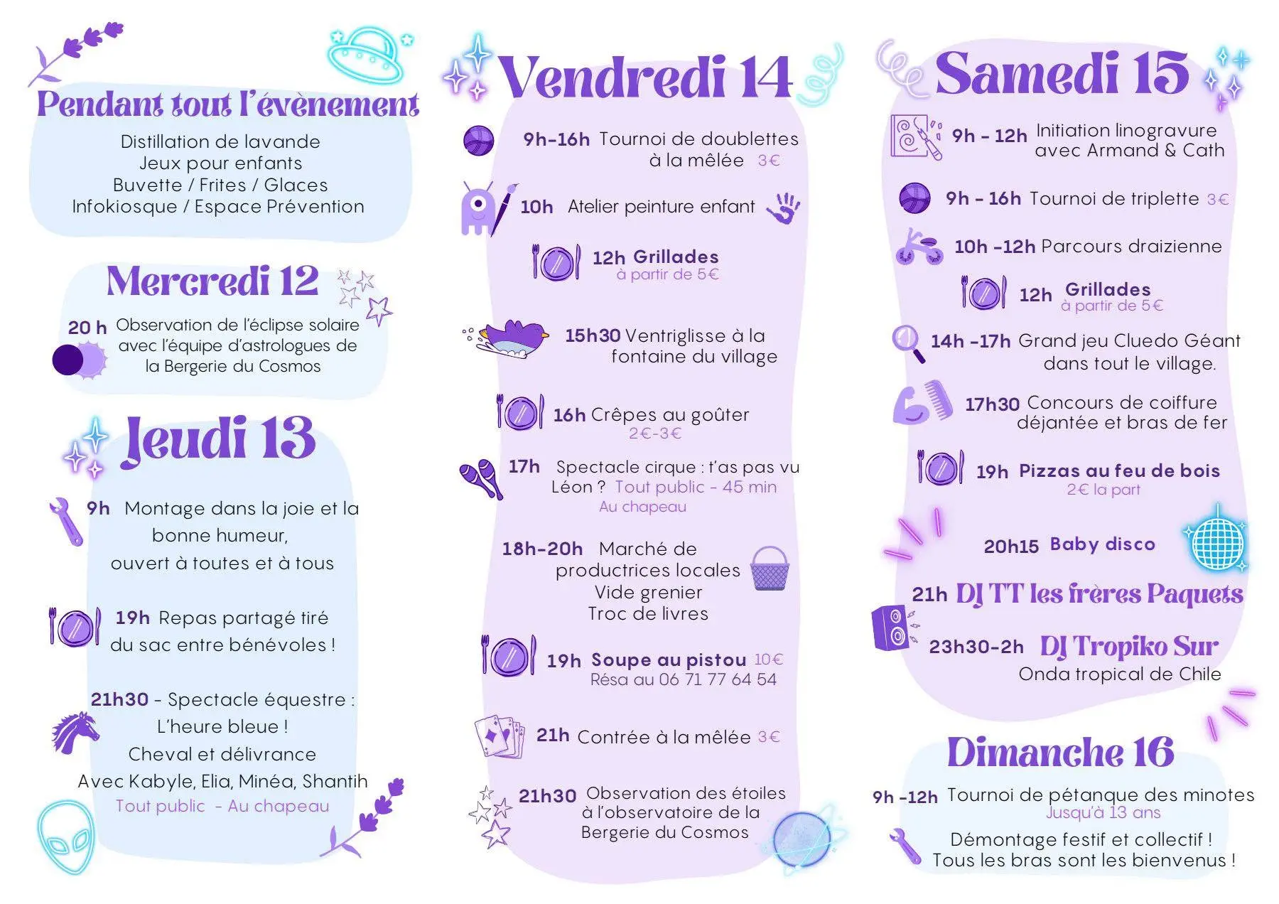Programme 2026 - verso
