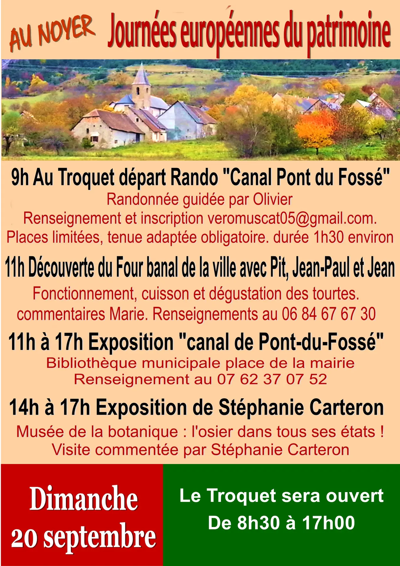 Journées européennes du patrimoine au Noyer