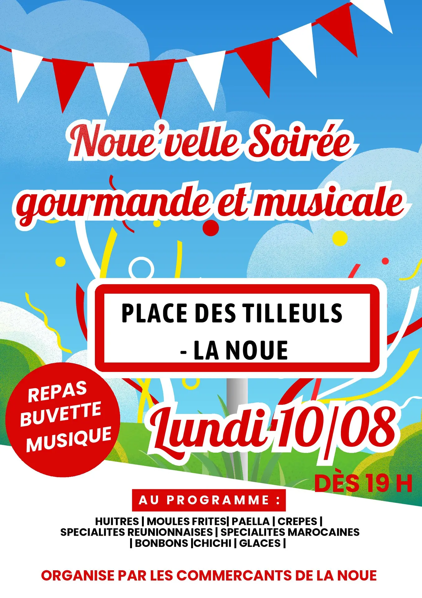 affiche soirée gourmande