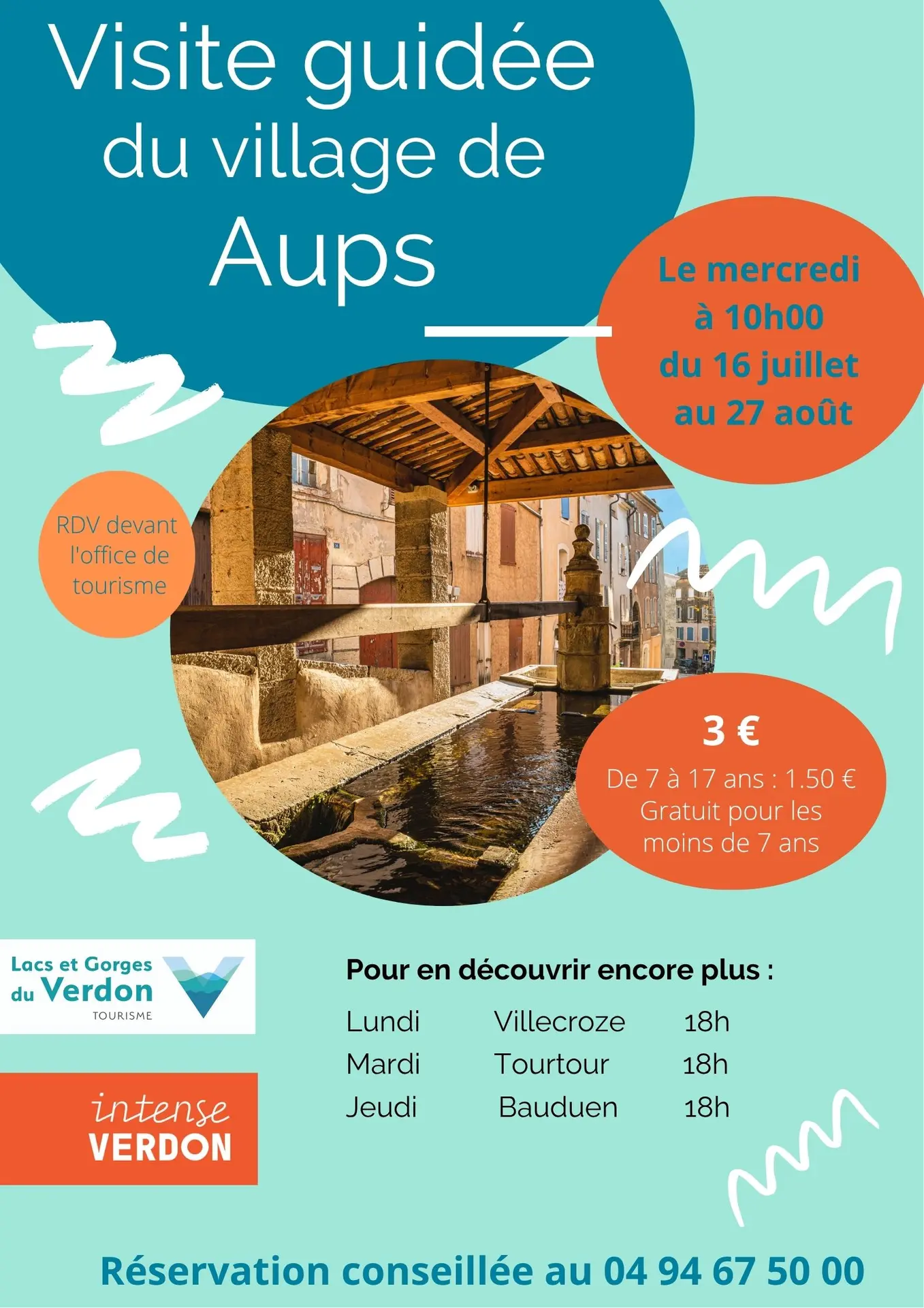 Visite guidée du village d'Aups