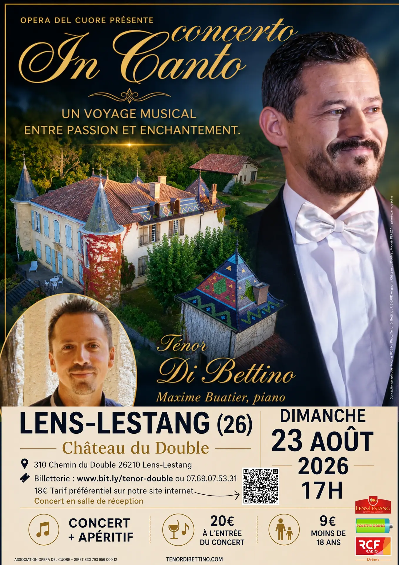 affiche expliquant le concert