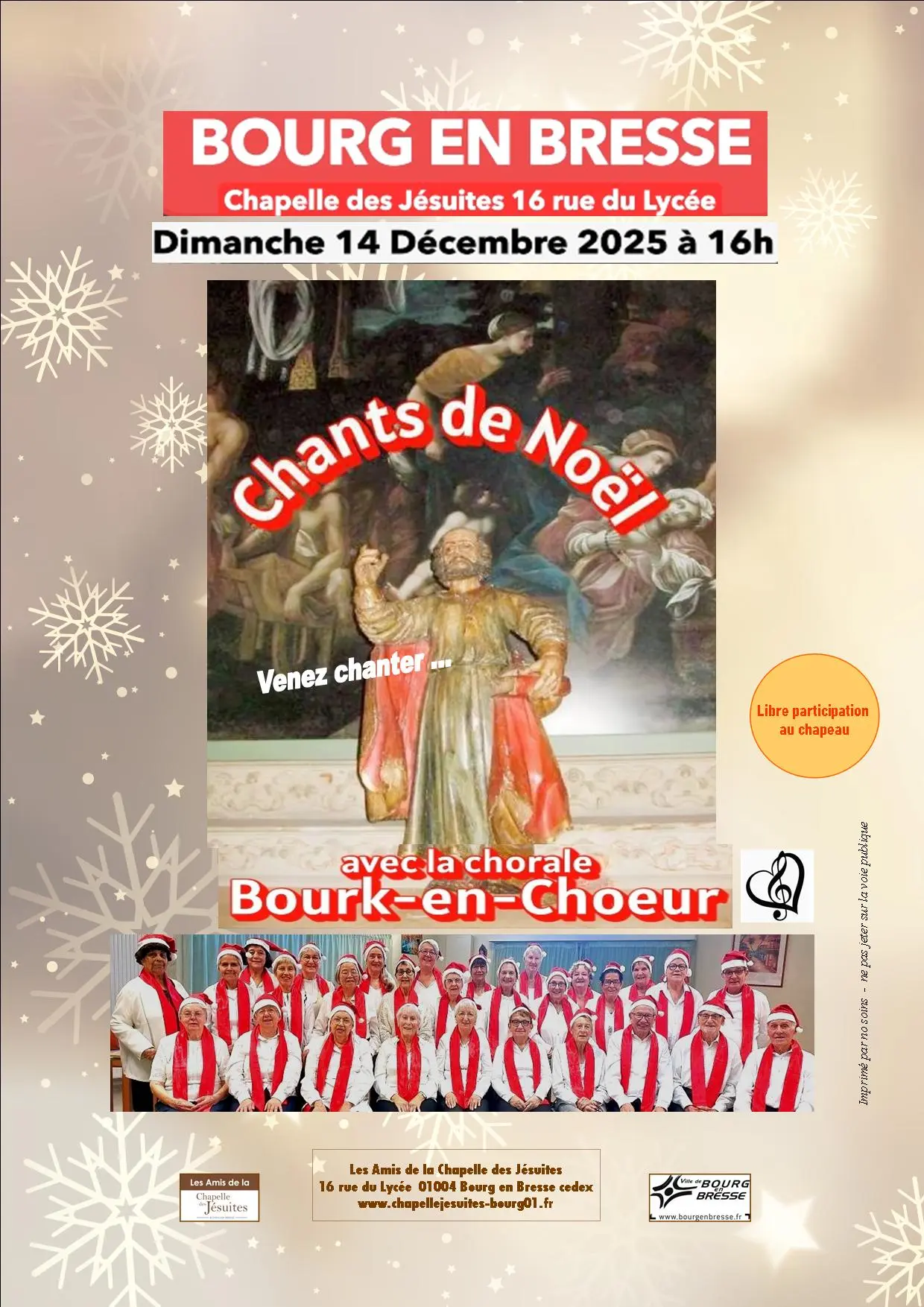 Affiche_Chants de Noël_Bourg-en-Bresse