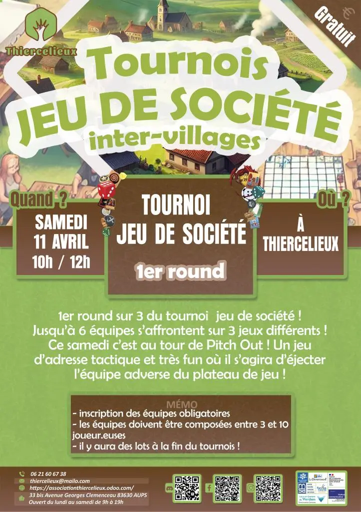Tournois de jeux de société