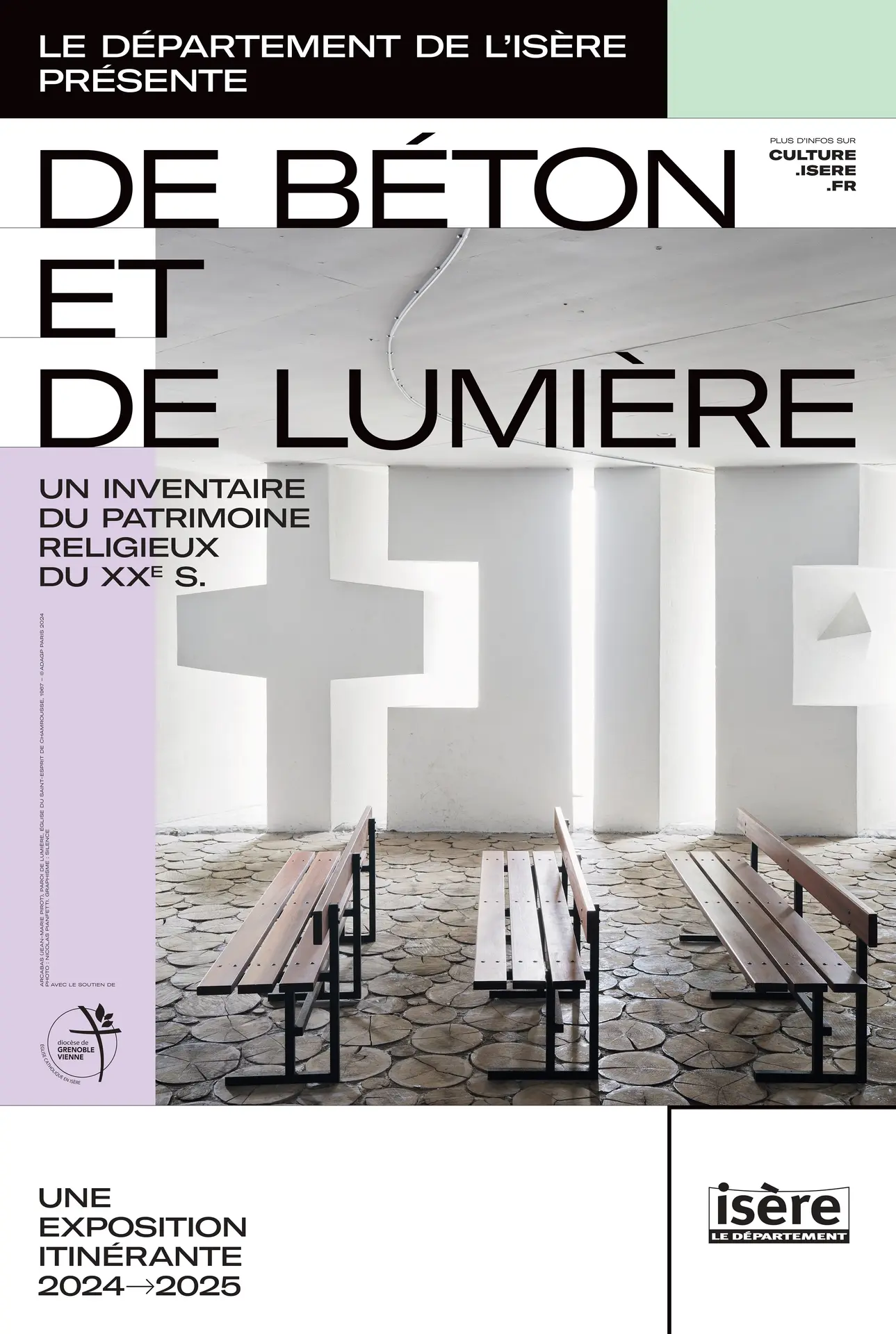 Visuel Exposition Dé béton et de lumière
