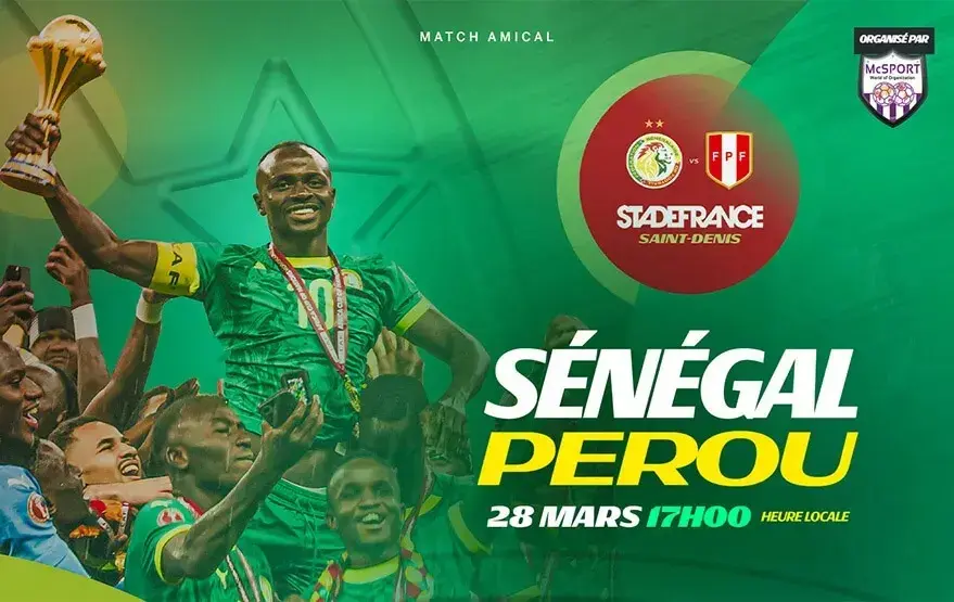 Football - Sénégal / Pérou au Stade de France
