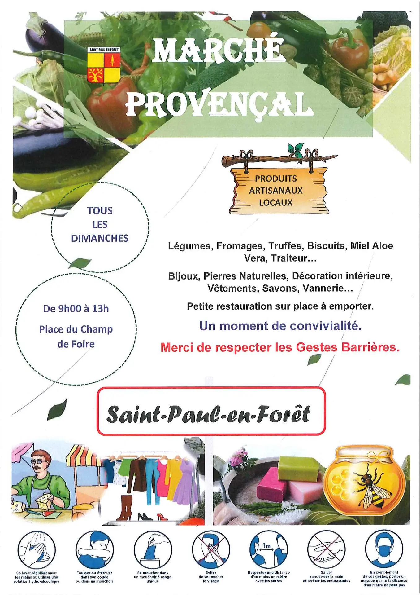 Marché de Saint Paul-en-Forêt