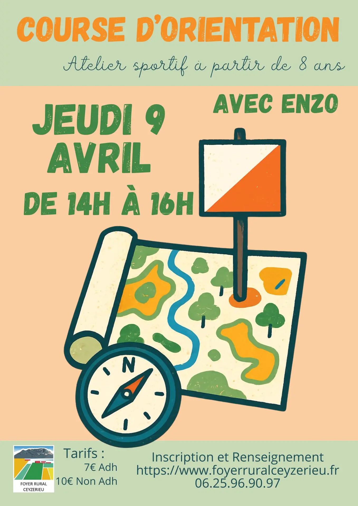 Atelier sportif Découverte de la course d'orientation pour les plus de 8 ans_Ceyzérieu