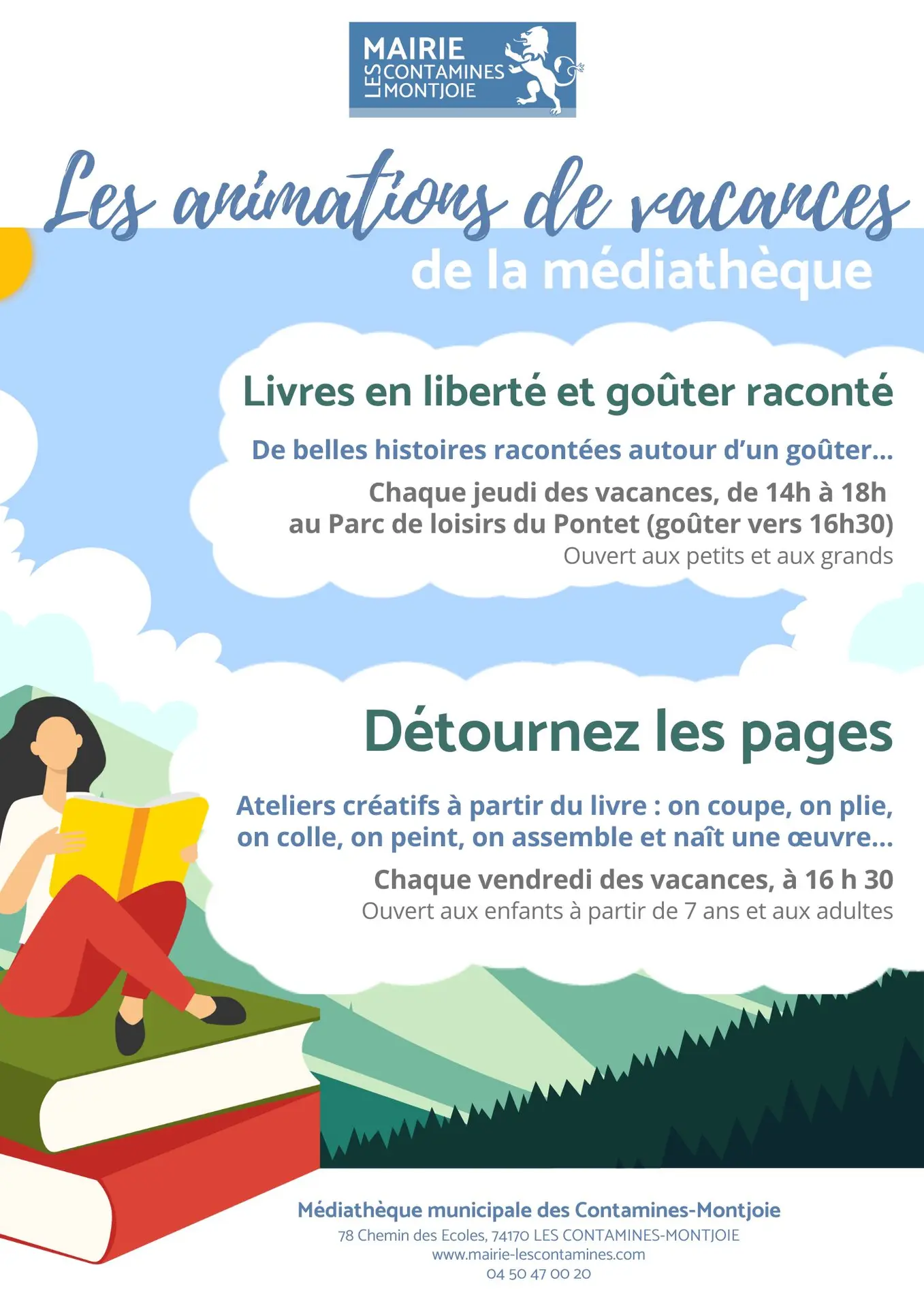 Livres en liberté et goûter raconté_Les Contamines-Montjoie