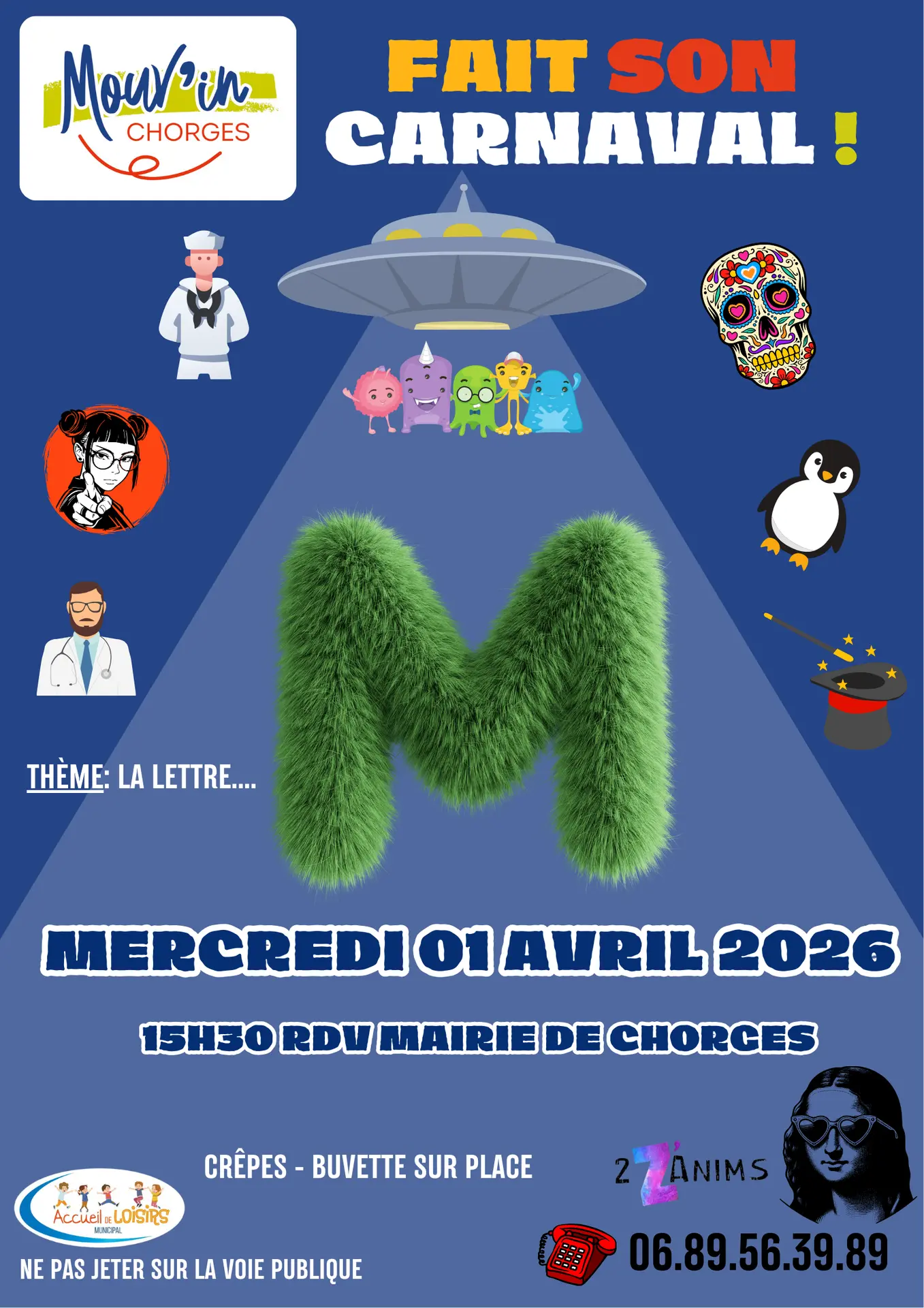 Mouv'in Chorges fait son carnaval - Thème : lettre M !!! CHORGES