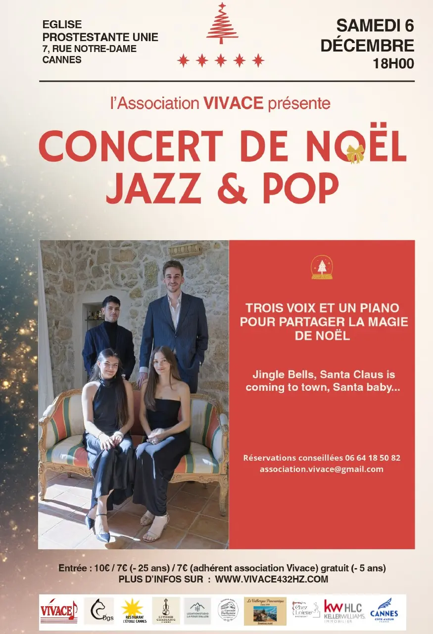 Concert de Noël Jazz & Pop_Cannes