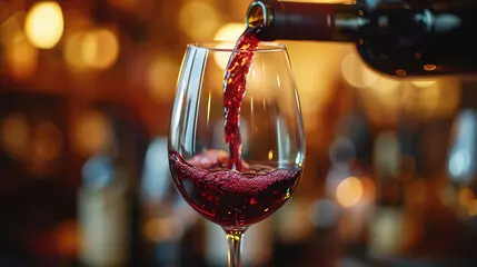 Visuel Beaujolais nouveau versé au verre