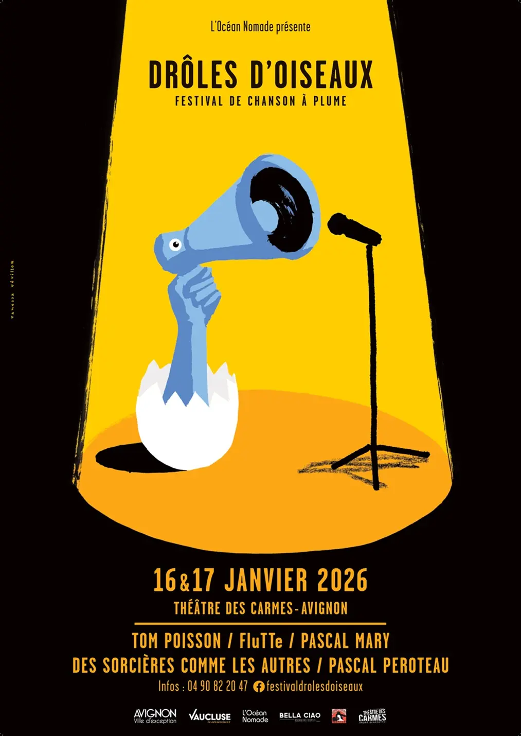 Affiche Festival Drôles d'oiseaux_Avignon