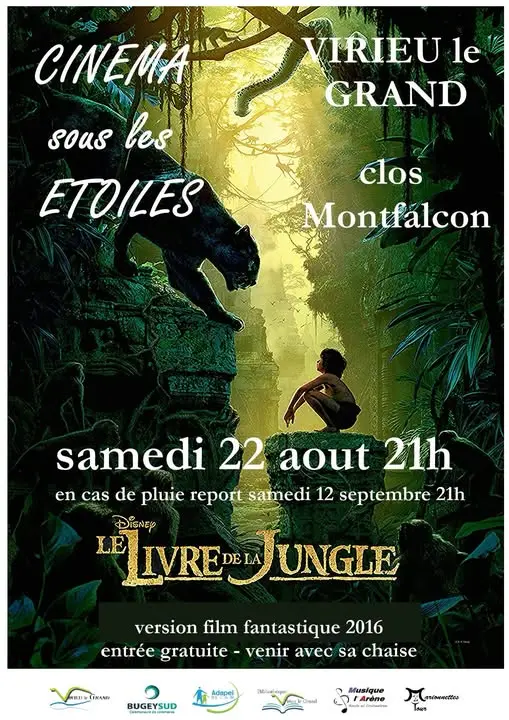 Cinéma plein air Le Livre de la Jungle_Virieu-le-Grand
