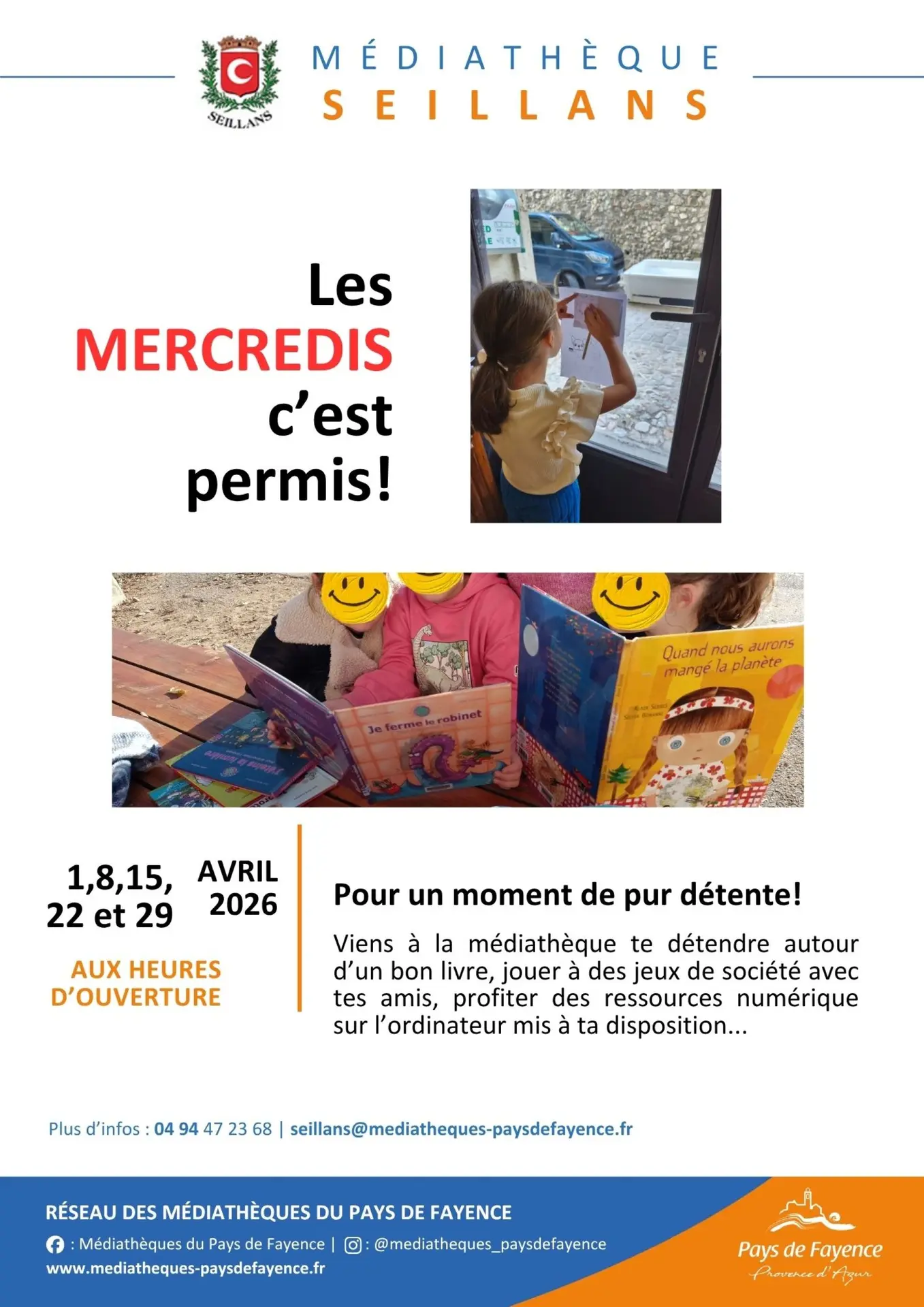 les mercredis des enfants en avril