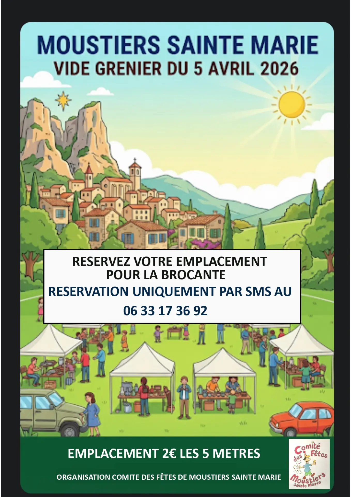 La festa dei bambini e il mercatino dell'usato con il Comitato delle Feste!_Moustiers-Sainte-Marie