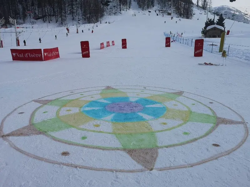 Snow painting