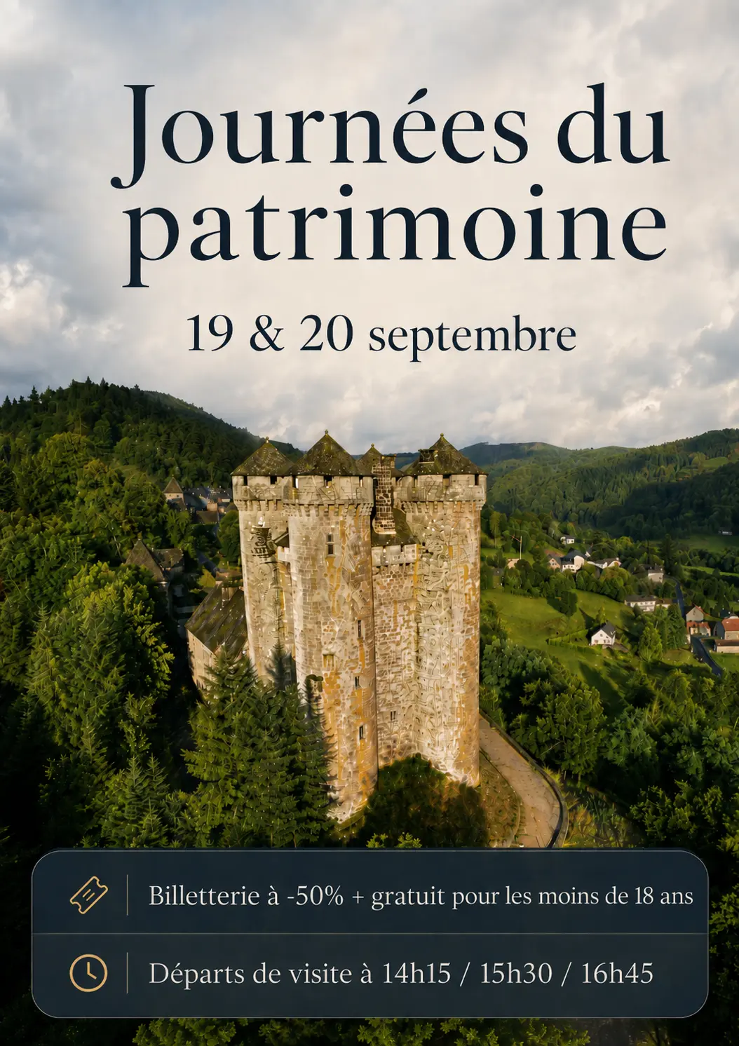 Journées Européennes du Patrimoine - Château d'Anjony_Tournemire