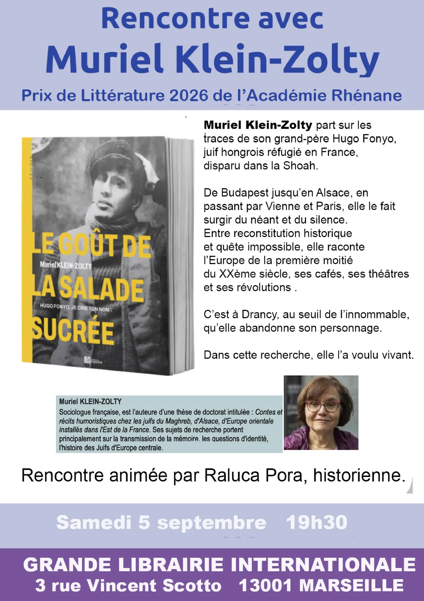 Presentation du livre Le Goût De La Salade Sucrée