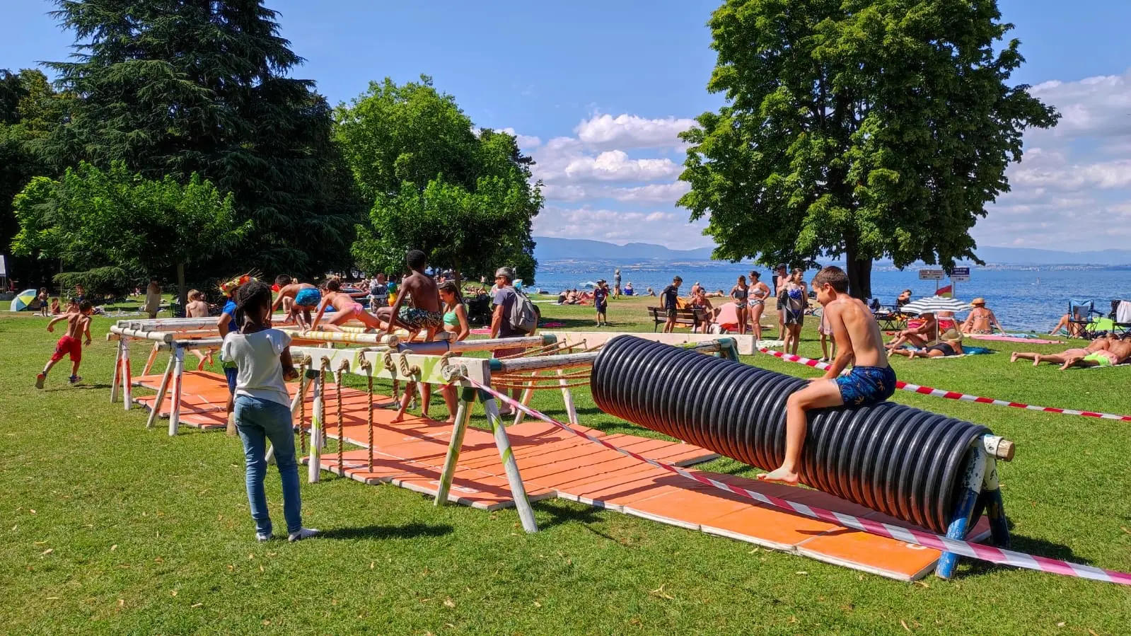 Come and test your limits on this obstacle course!