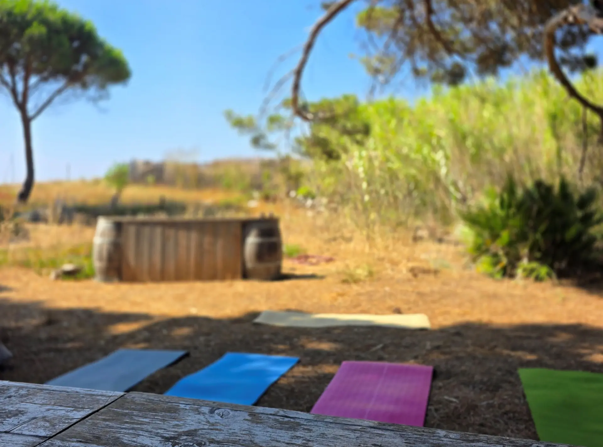 Yoga en bord de mer