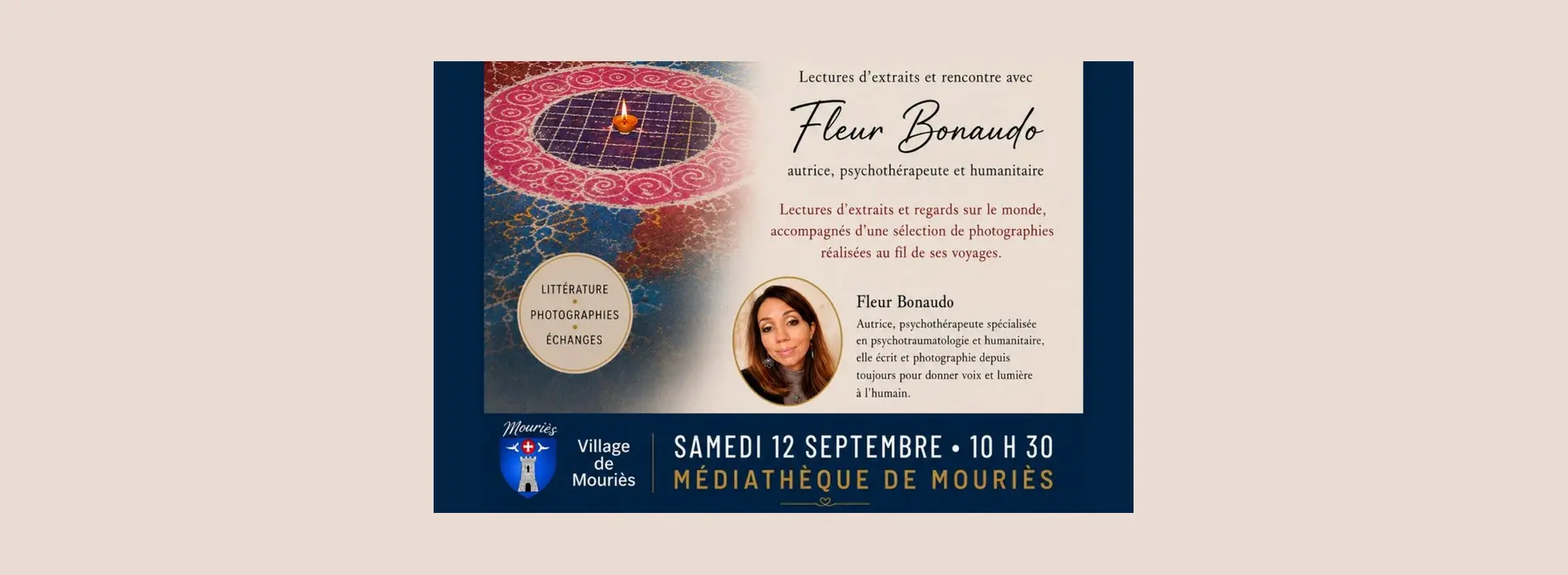 Vignette Rencontre dédicace avec Fleur Bonaudo à Mouriès 12.09.26
