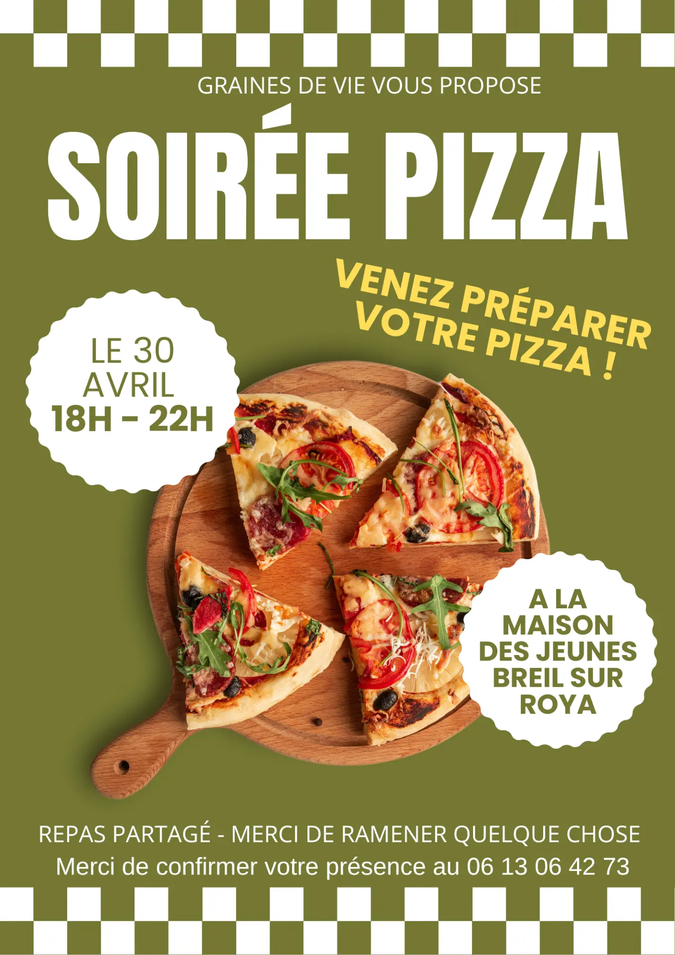 Soirée pizza à la maison des jeunes