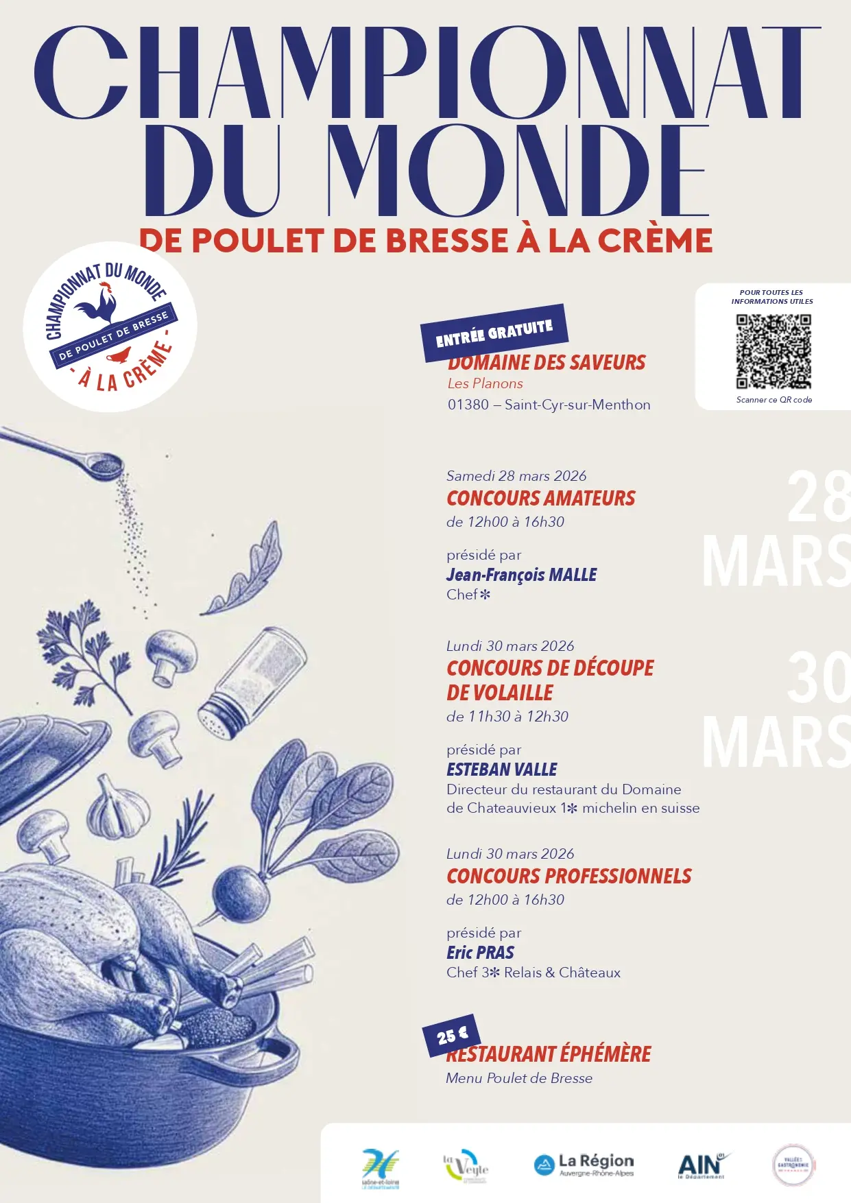 Championnat du Monde de Poulet de Bresse à la Crème