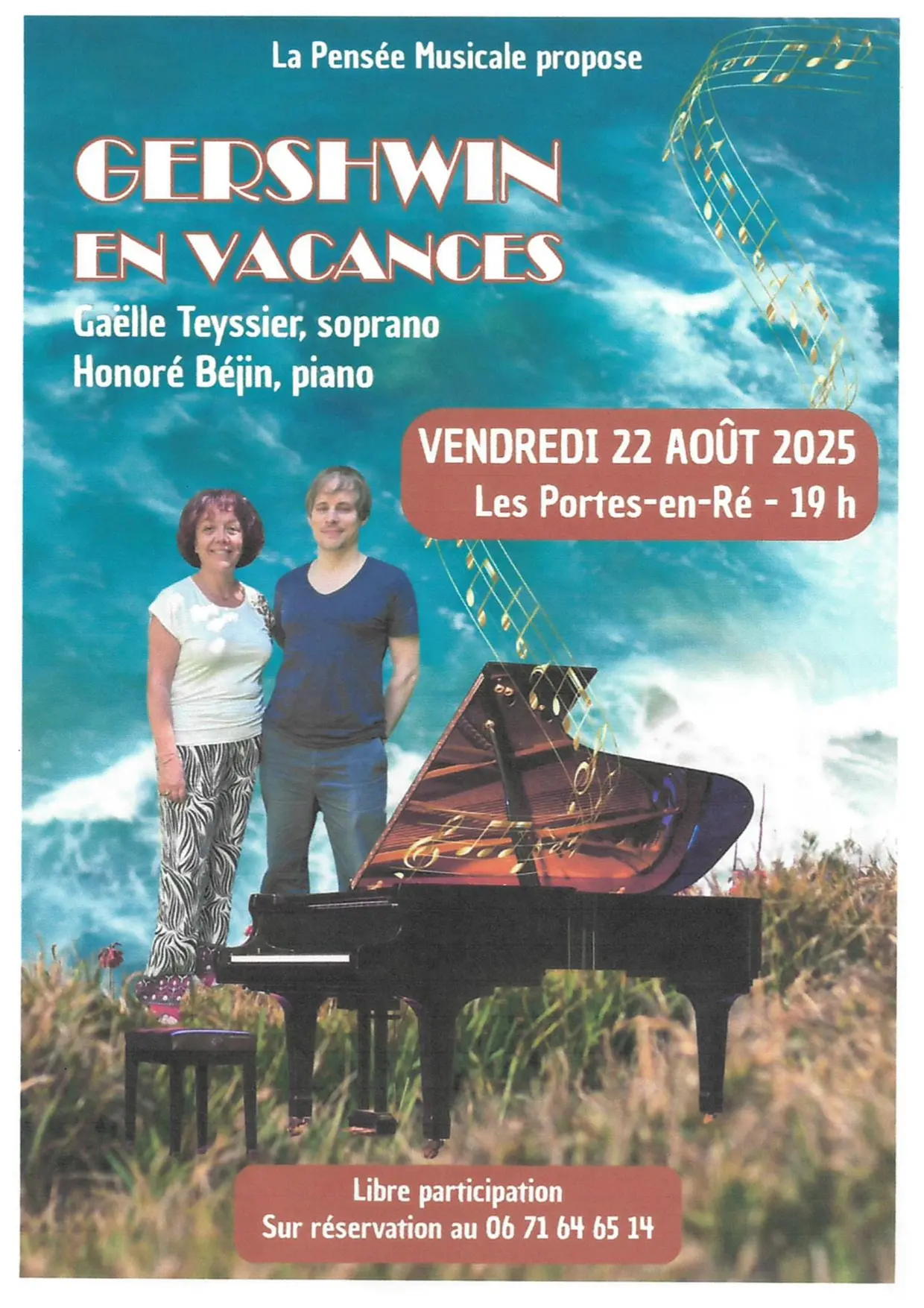 Concert au jardin Gaëlle Teyssier et Honoré Béjin  - Le radeau de la méduse_Les Portes-en-Ré