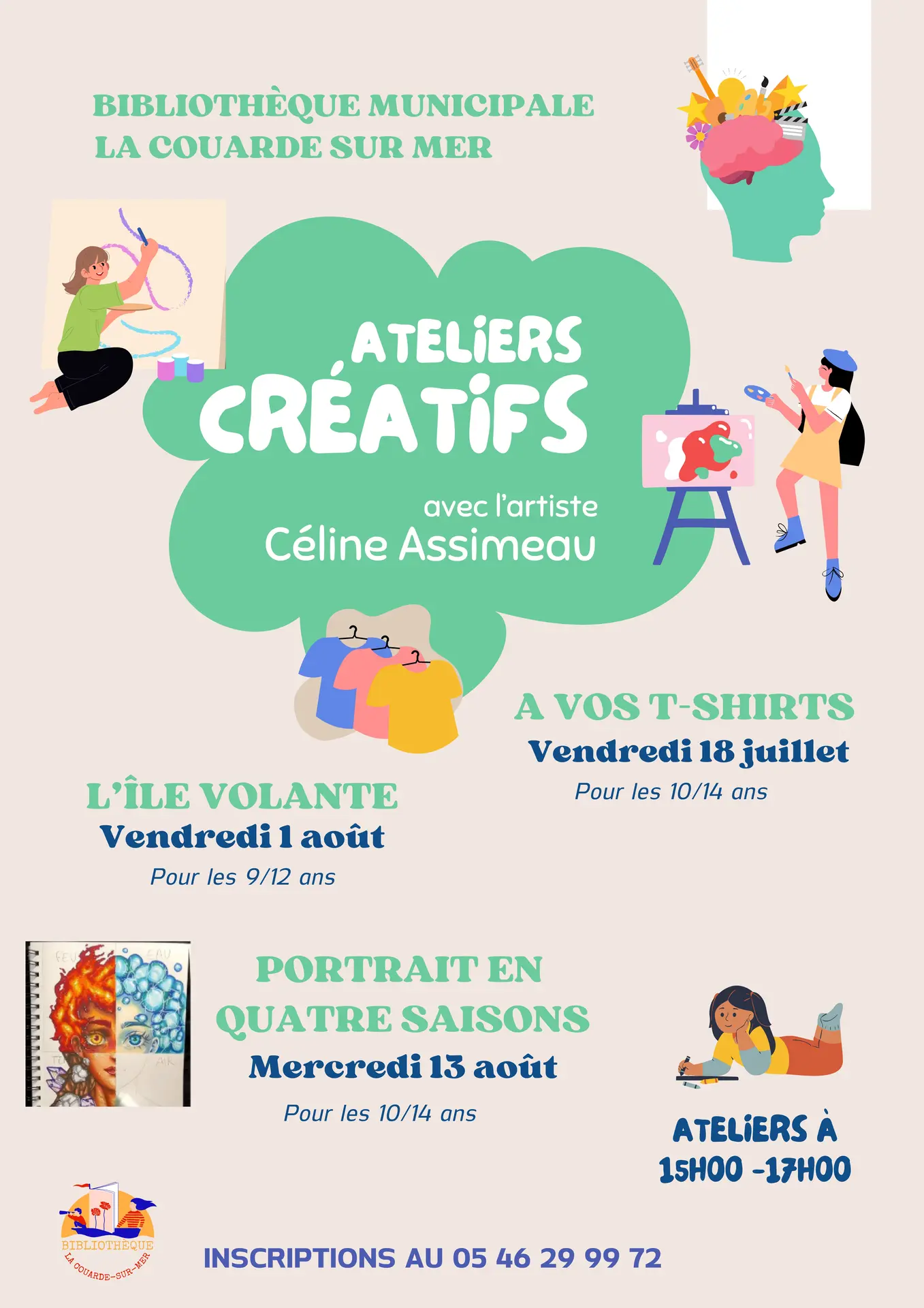Atelier dessin : Portrait en quatre saisons_La Couarde-sur-Mer