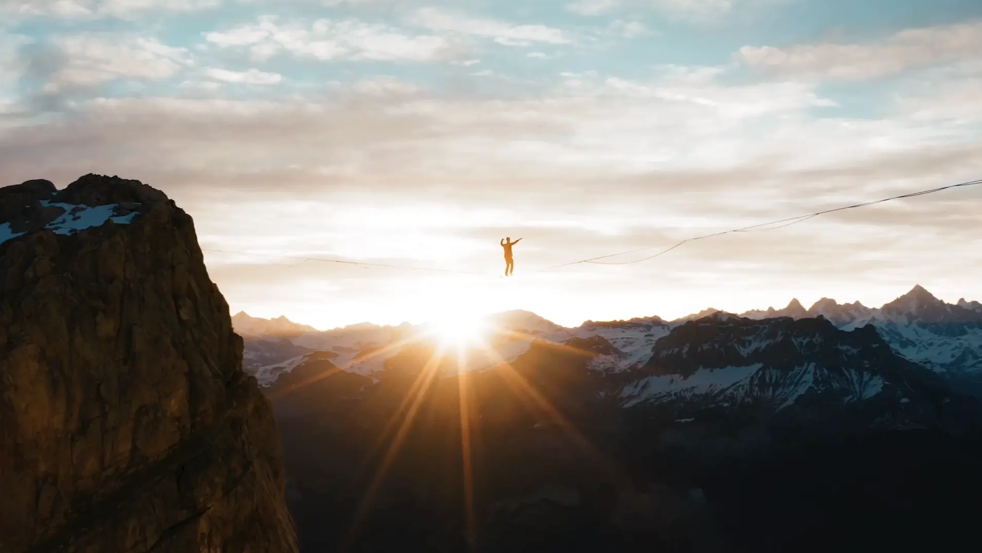 Un instant suspendu au dessus des pistes_Le Grand-Bornand