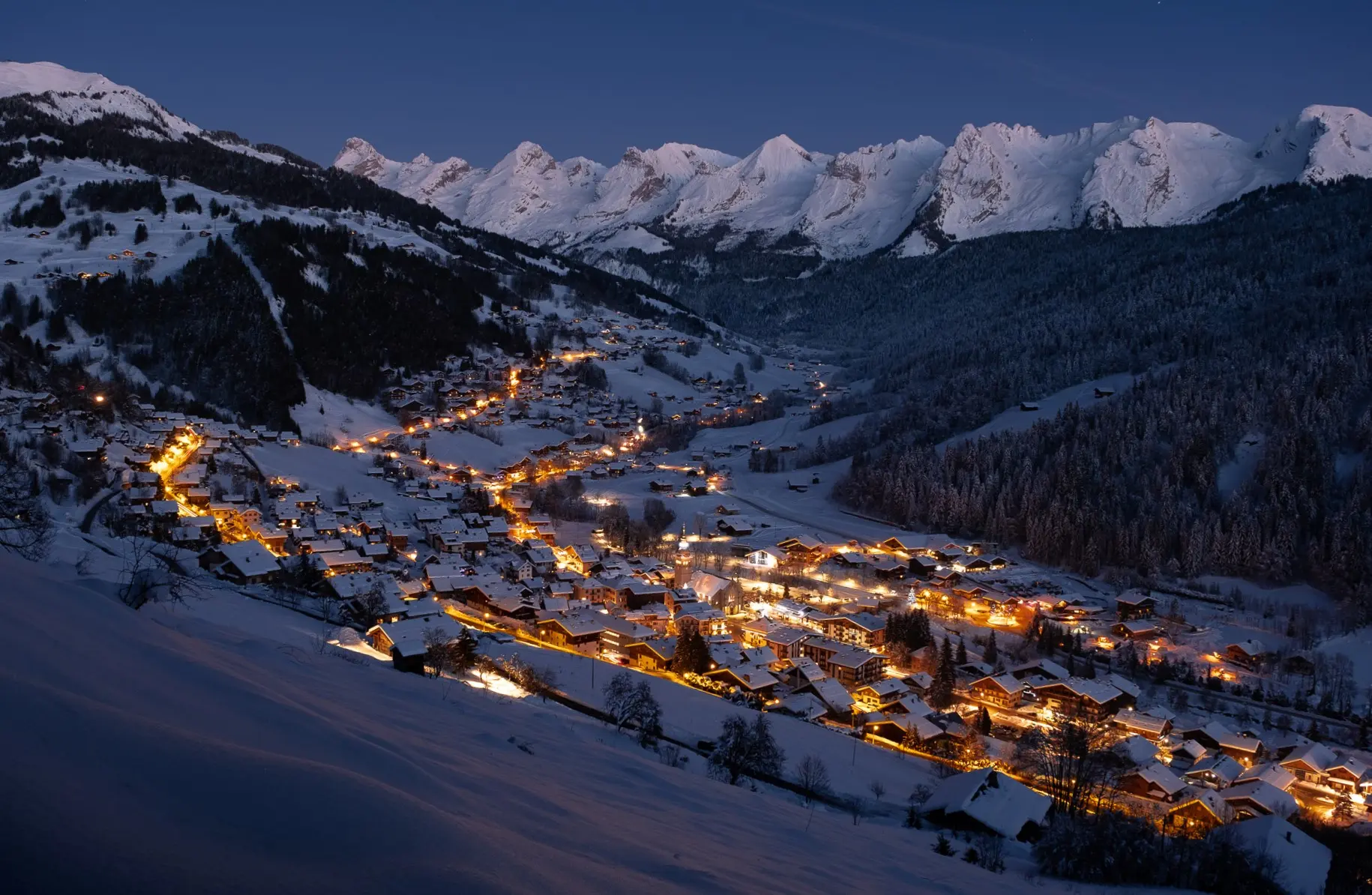 Veillée d'hiver au Grand-Bornand