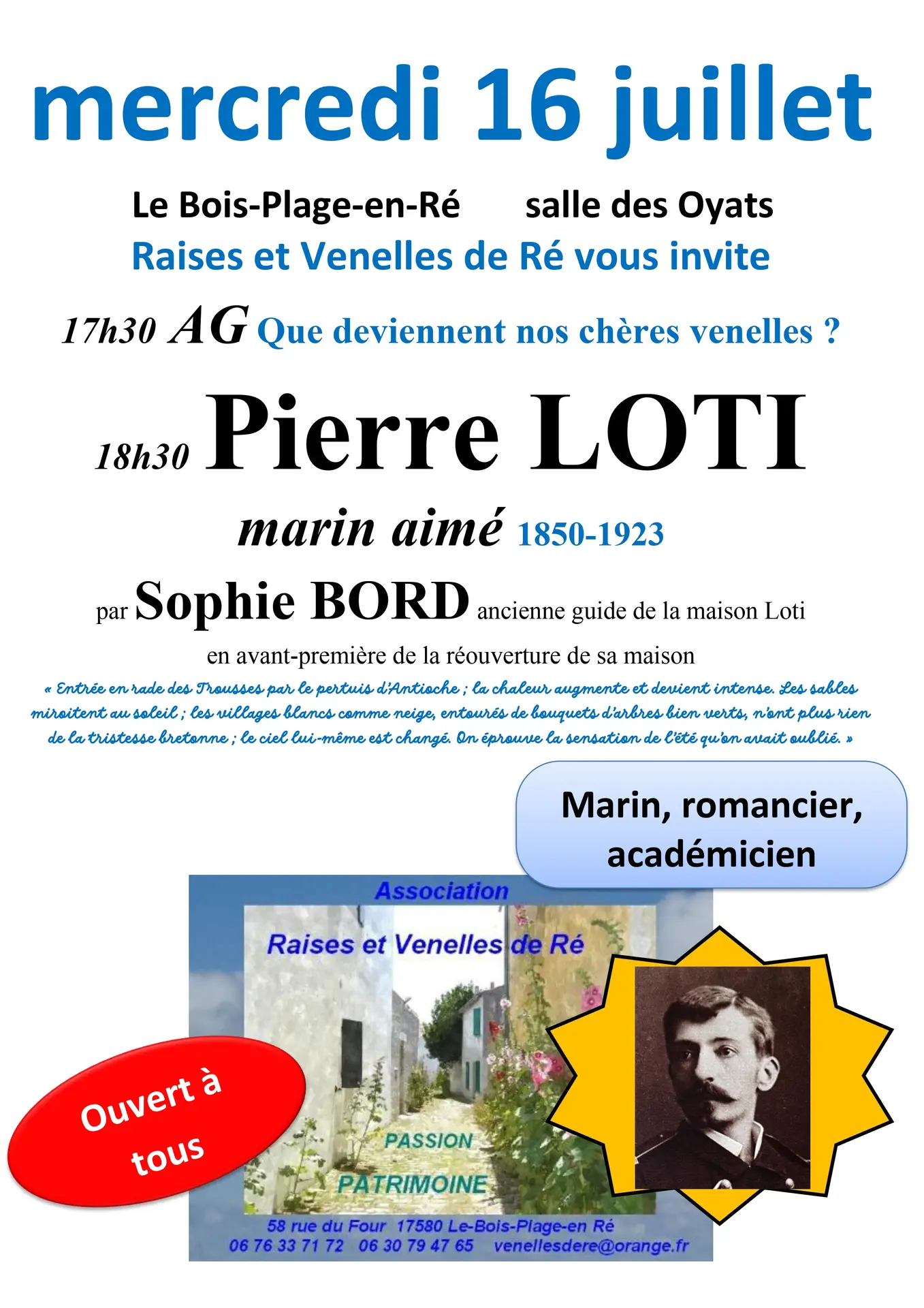 Affiche AG et conférence - Raises et Venelles