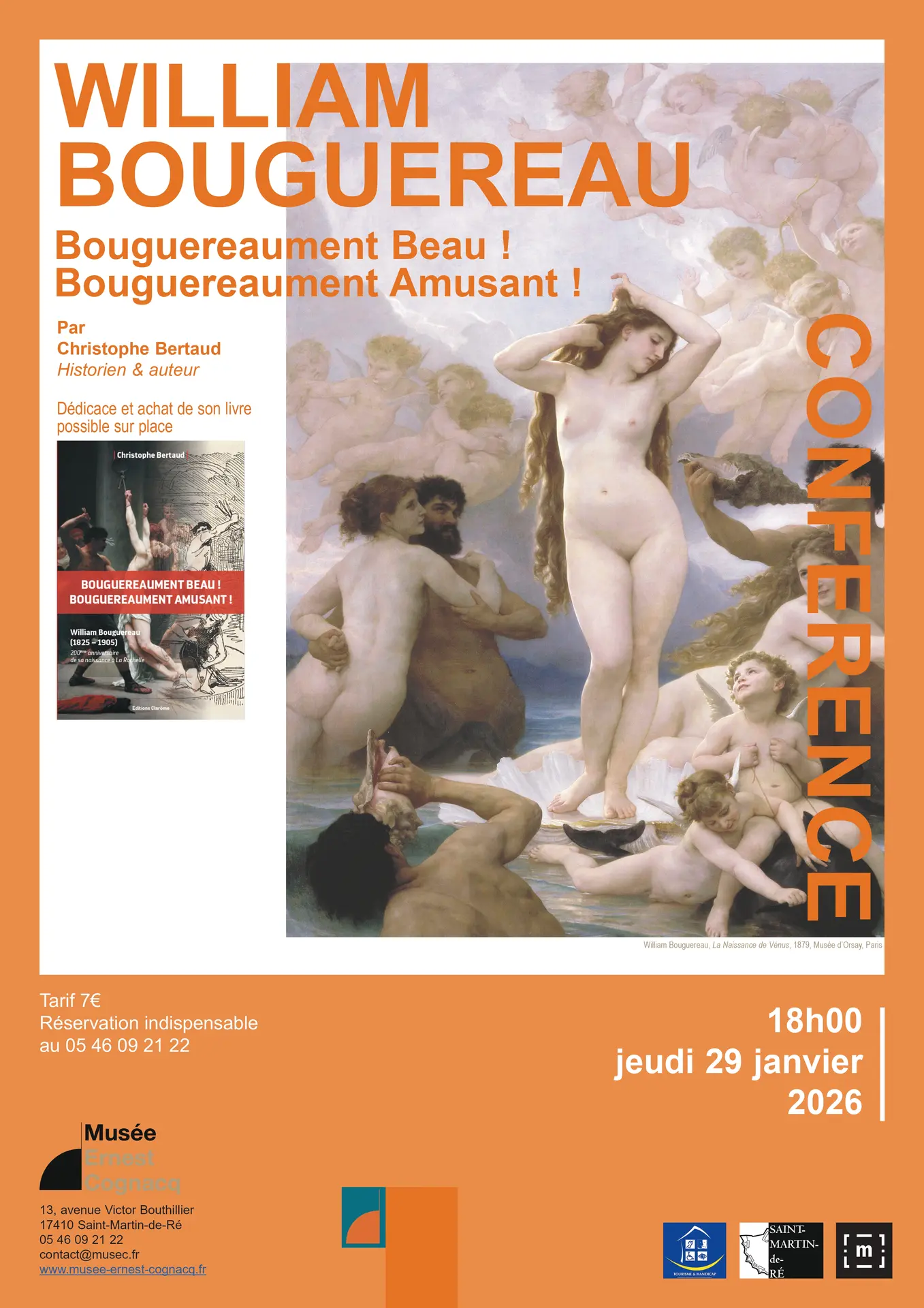 Affiche conférence - William Bouguereau