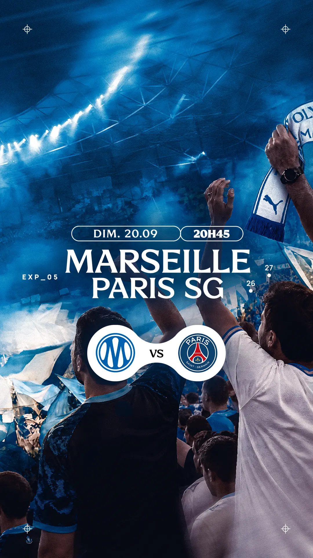 visuel officiel match OM PSG