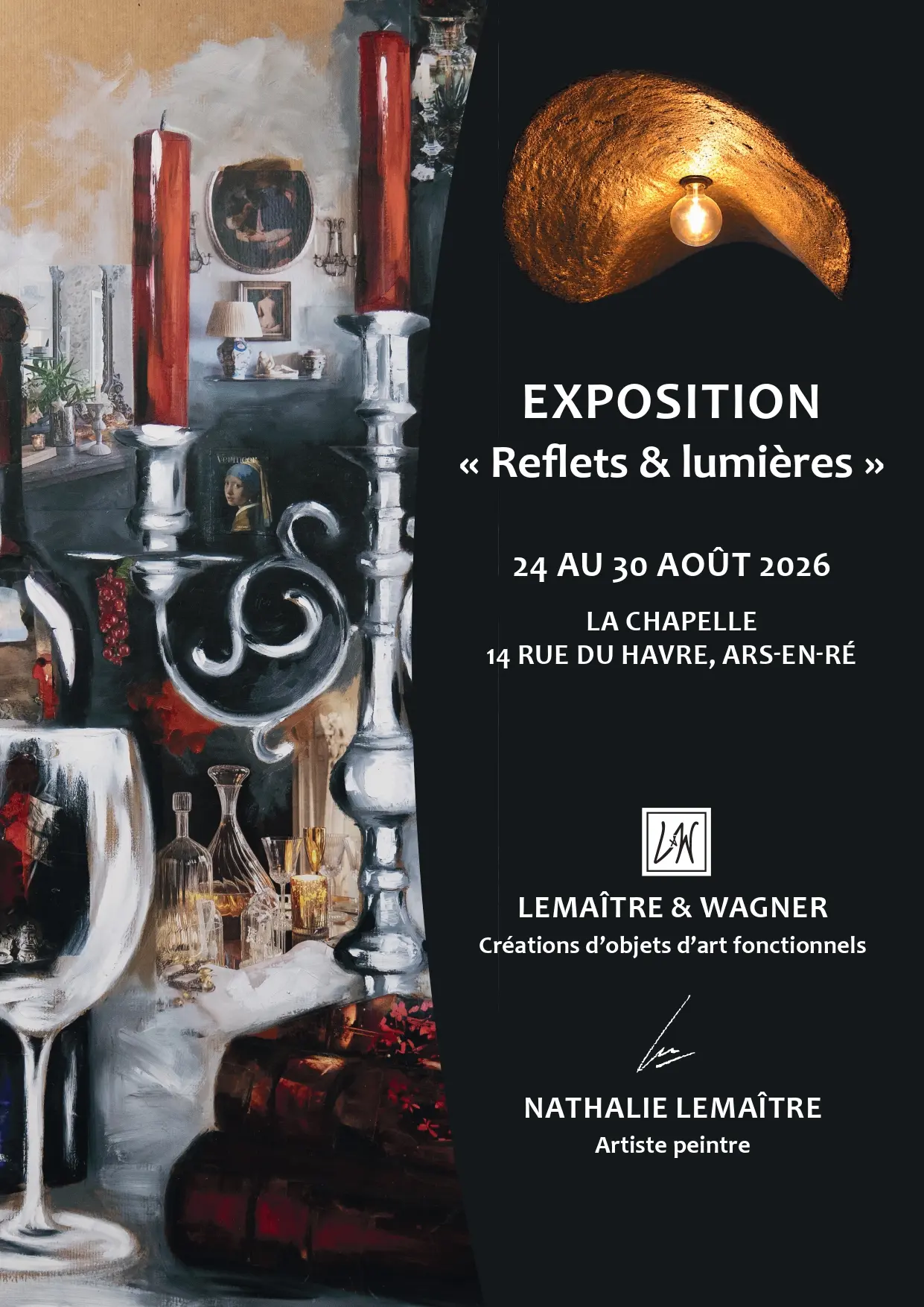 Affiche de l'exposition « Reflets & lumières »