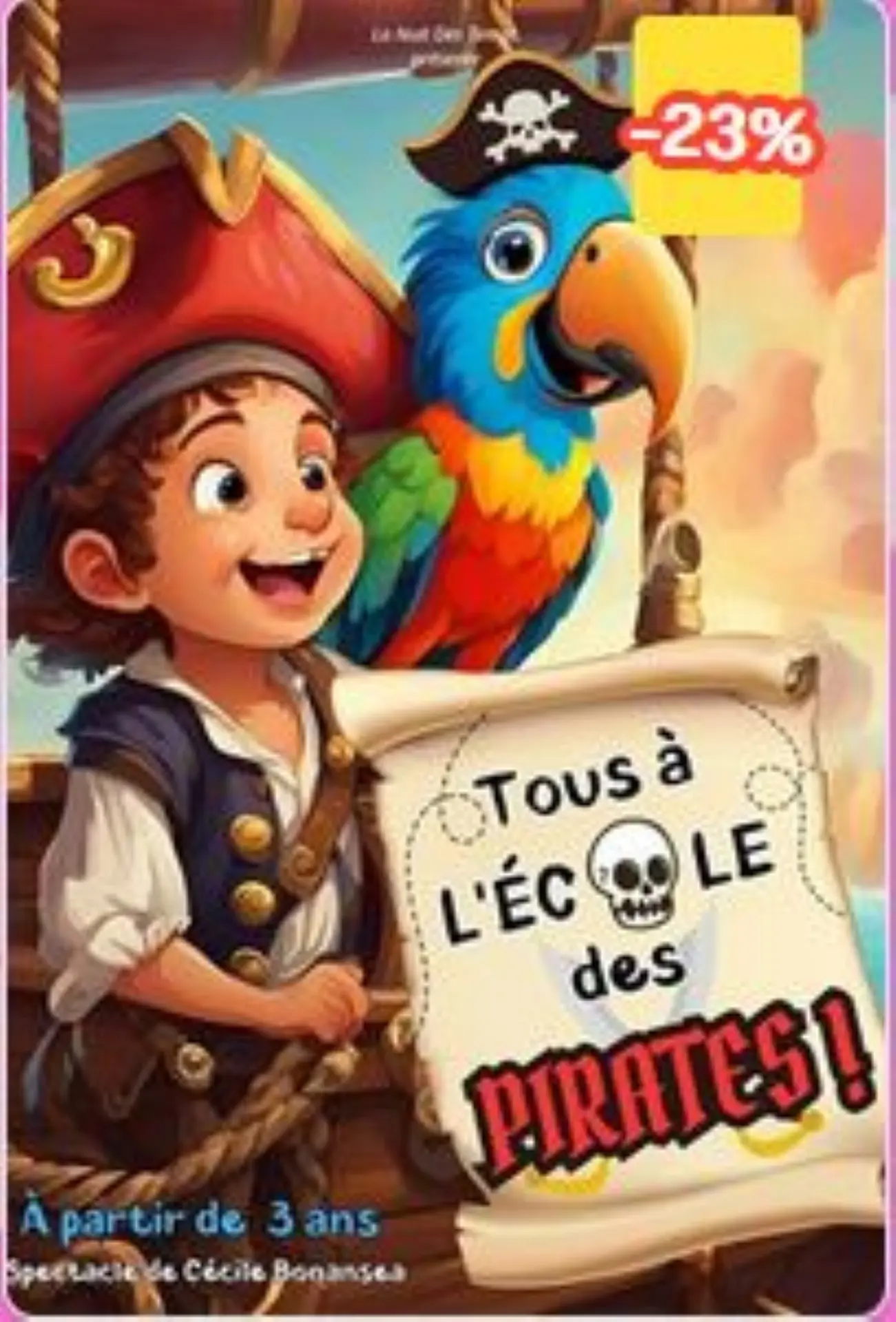 Un petit pirate et son perroquet