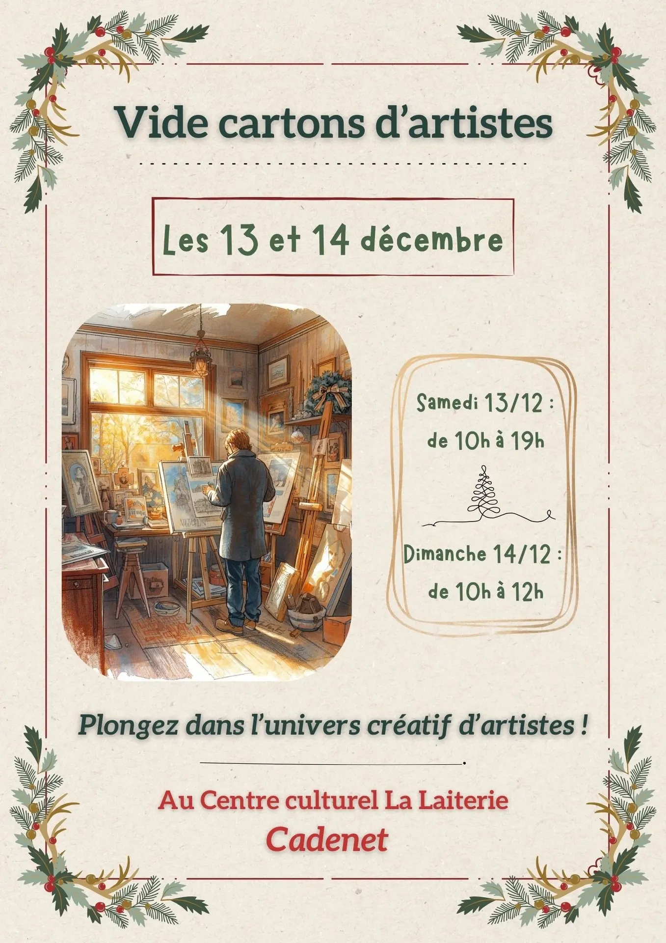 Vide cartons d'artistes à Cadenet