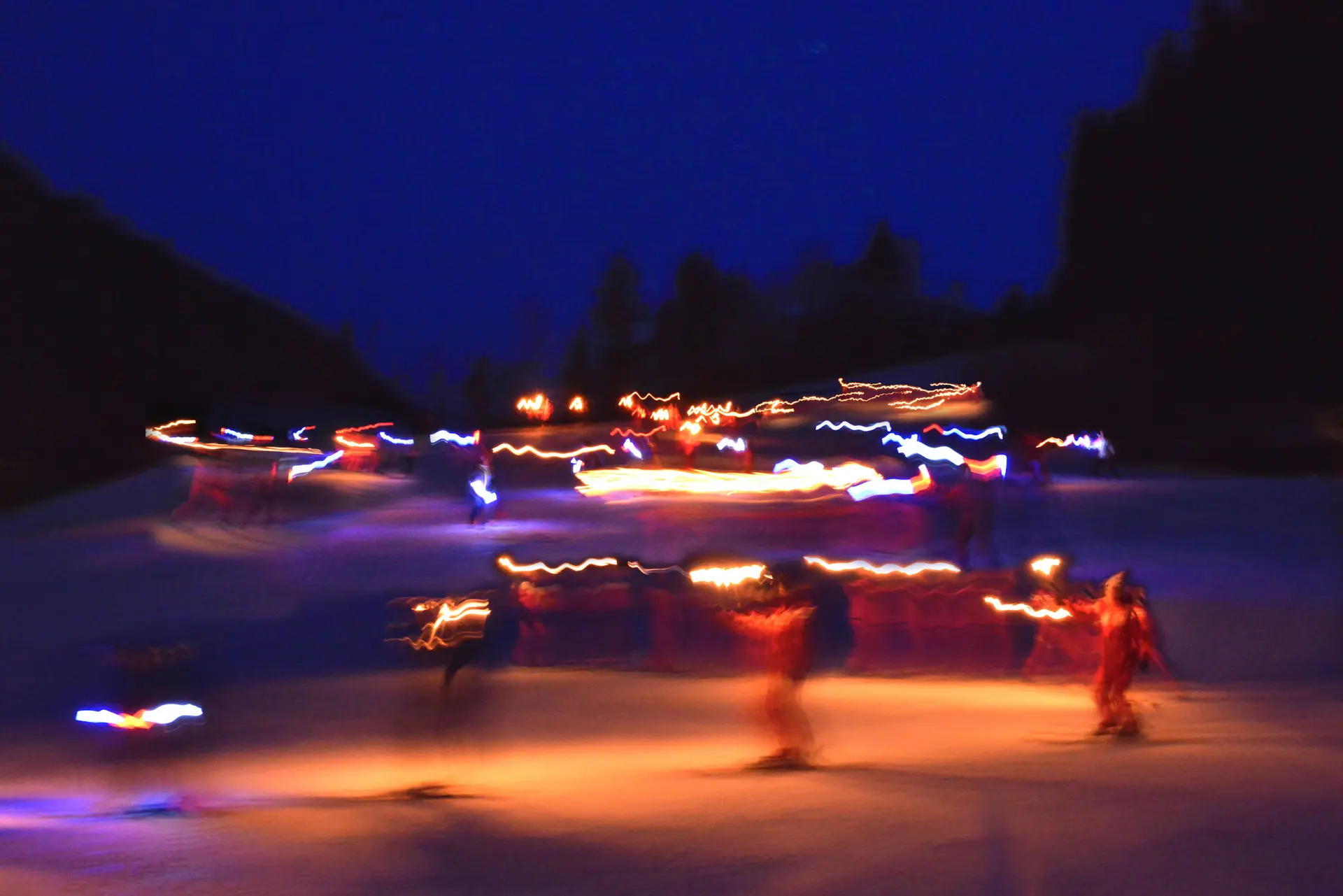 Photo descente aux flambeaux Abondance