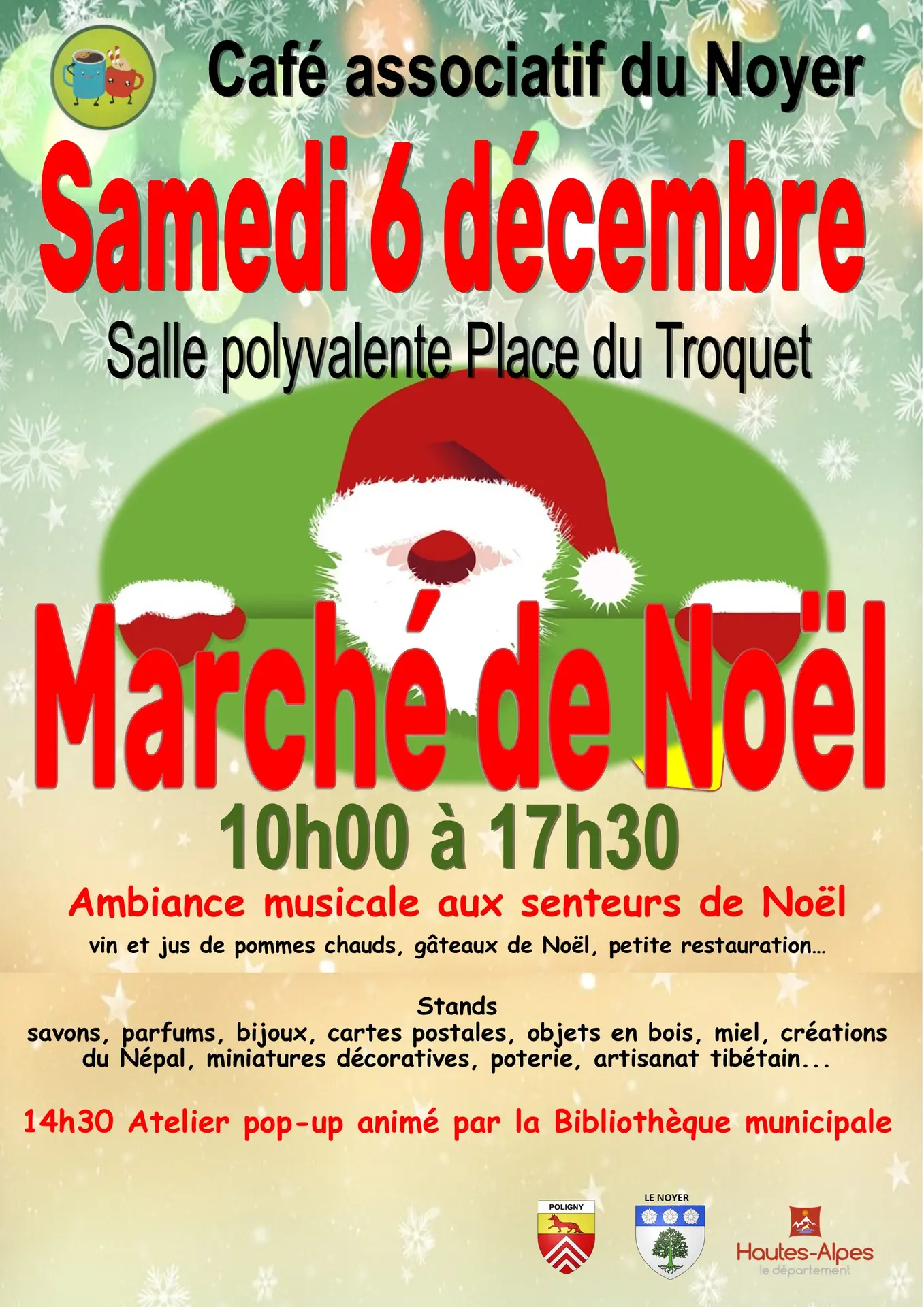 marché de Noël, les amis du troquet au Noyer