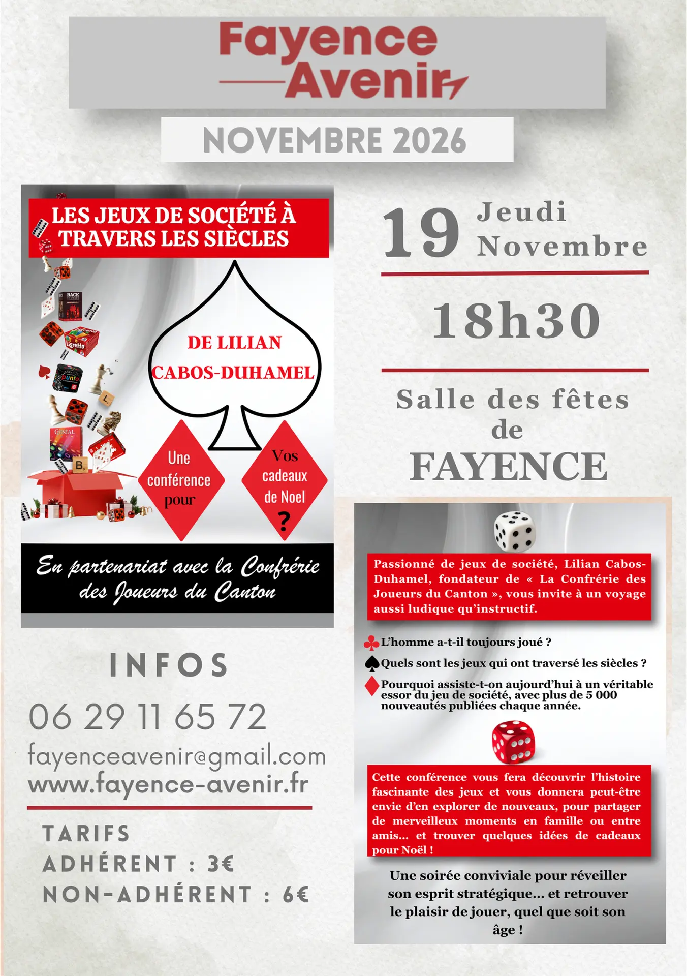 Les jeux de société à travers les siècles_Fayence