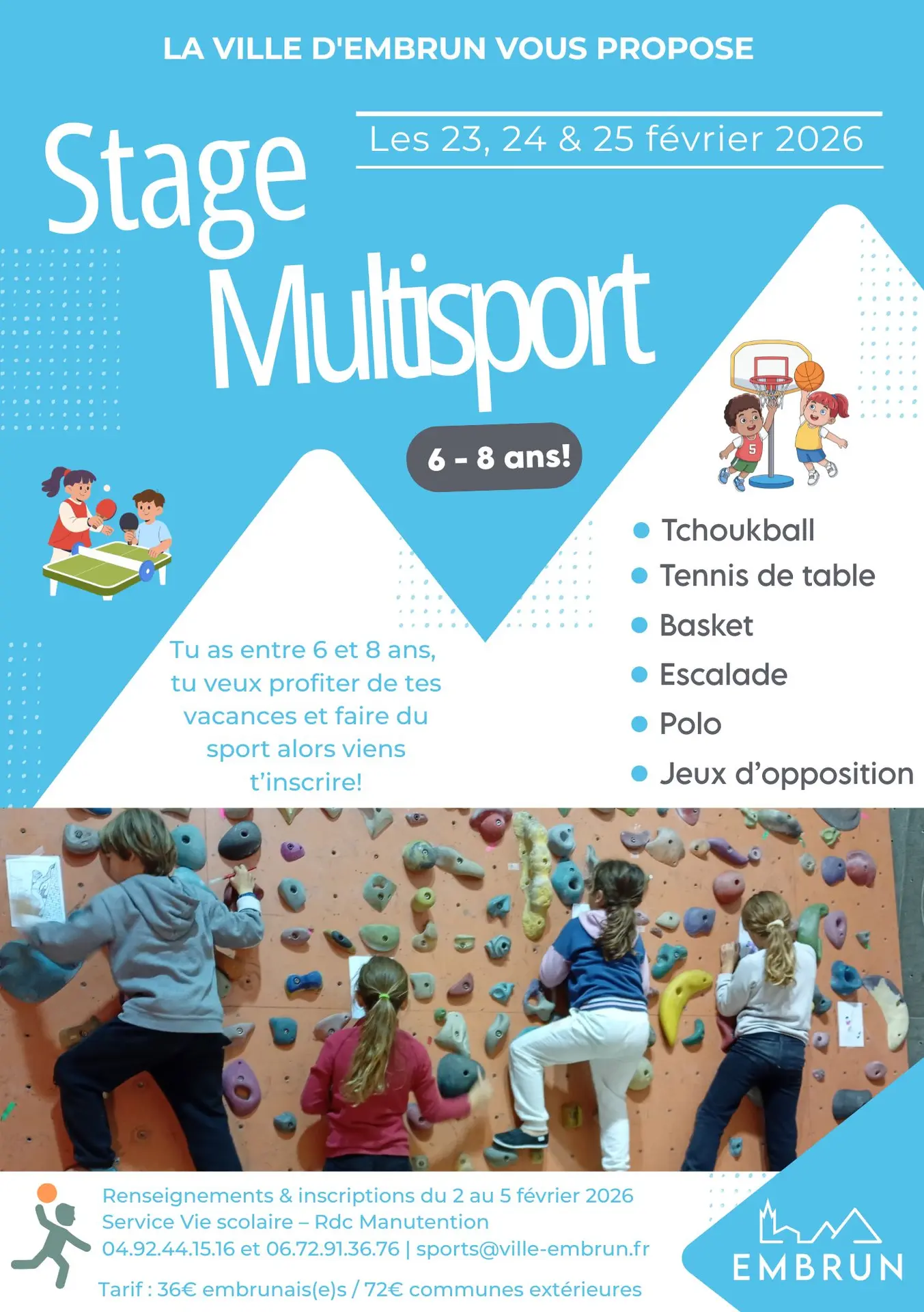 Stage Multisport 6-8 ans_Embrun
