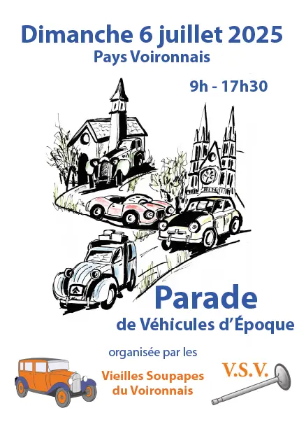 Affiche Parade de véhicules d’époque