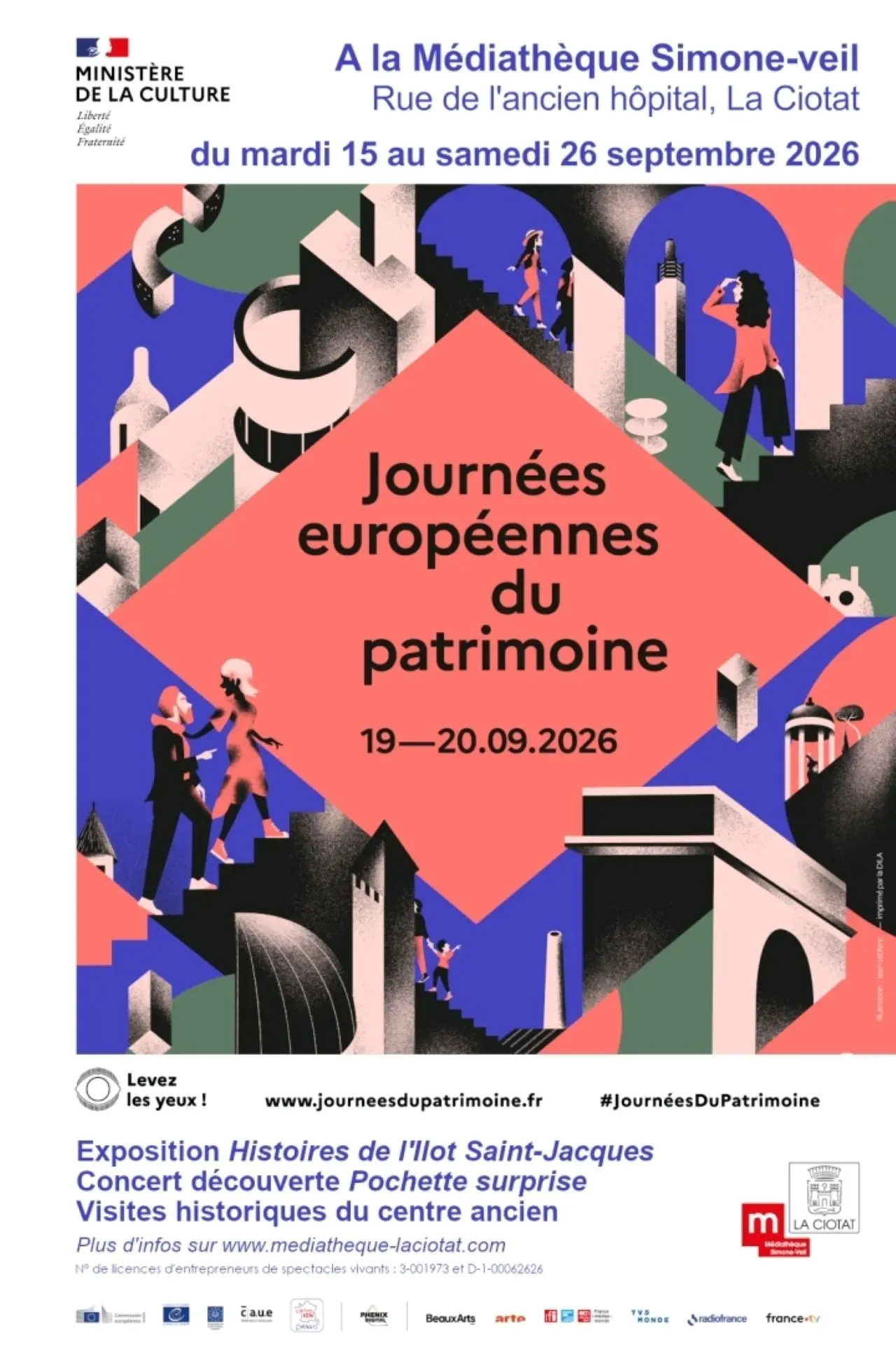 Journées européennes du patrimoine à la Médiathèque Municipale Simone Veil