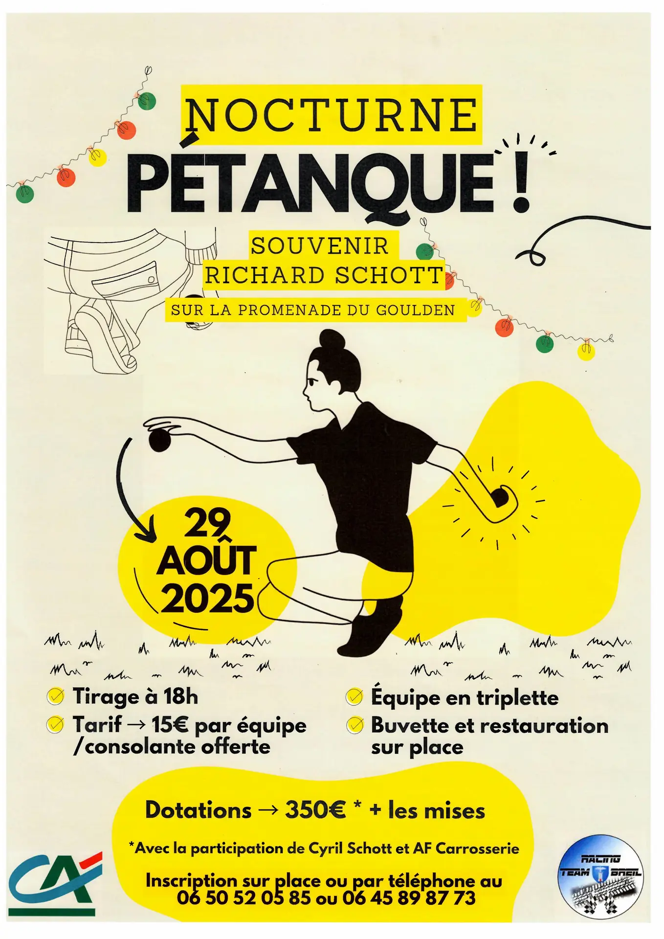 Concours de boules en nocturne  Souvenir Richard Schott_Breil-sur-Roya