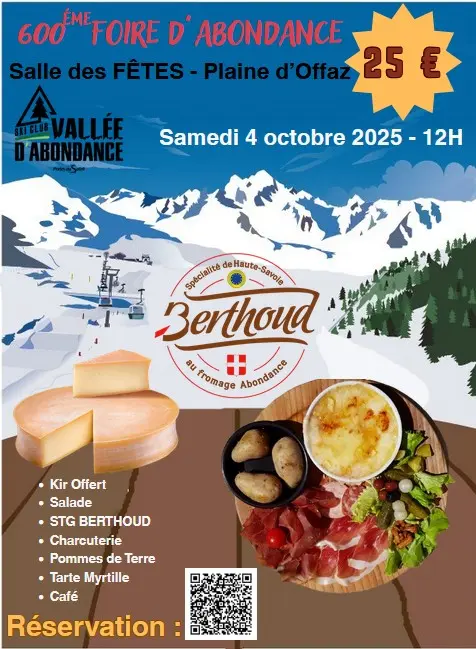 Affiche BERTHOUD Ski Club Vallée d'Abondance
